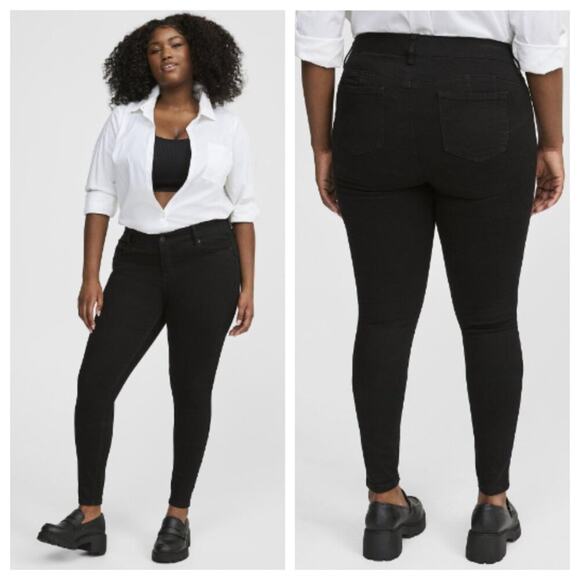 Torrid Women's Bombshell Skinny Premium Stretch High Rise Jean Black Size 12 - Picture 1 of 13